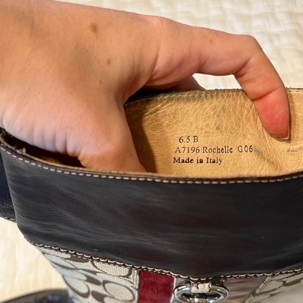 Coach Rochelle Signature Riding Boots - Picture 5 of 5